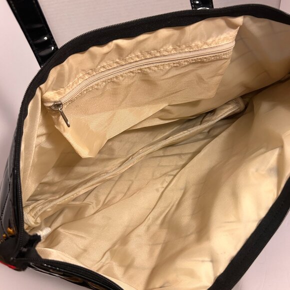 🖤 Athalon Quilted Tote Bag – “Midnight” Black Patent Finish (NWT) - Picture 9 of 9